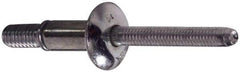 Marson - Protruding Head Steel Structural Blind Rivet - Steel Mandrel, 3/8" to 5/8" Grip, 0.49 to 0.53" Head Diam, 0.261" to 0.272" Hole Diam, 1/4" Body Diam - Americas Tooling