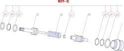 RivetKing - 3 to 6" Seal Kit for Rivet Tool - Americas Tooling