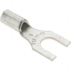 Value Collection - #8 Stud, 18 to 14 AWG Compatible, Noninsulated, Crimp Connection, Standard Fork Terminal - Americas Tooling