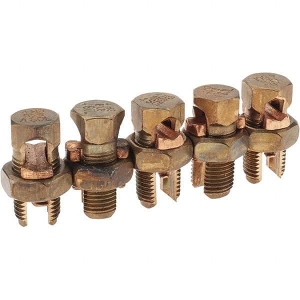 Value Collection - 8 to 4 AWG, Bronze Alloy, Split Bolt Connector - 17/32" Head Width - Americas Tooling