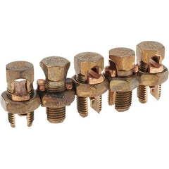 Value Collection - 8 to 4 AWG, Bronze Alloy, Split Bolt Connector - 17/32" Head Width - Americas Tooling