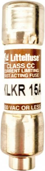 Value Collection - 600 VAC, 15 Amp, Fast-Acting Semiconductor/High Speed Fuse - 1-1/2" OAL, 200 (RMS Symmetrical) kA Rating, 13/32" Diam - Americas Tooling