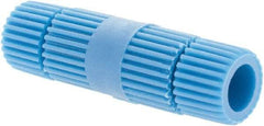 Value Collection - 16 to 14 AWG Compatible, Nylon Fully Insulated, Crimp-On Butt Splice Terminal - 2 Wire Entries, Brass Contacts, Blue - Americas Tooling