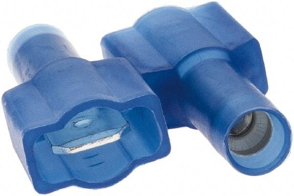 Value Collection - 16 to 14 AWG, Nylon, Fully Insulated, Male Wire Disconnect - 1/4" Wide Tab, Blue - Americas Tooling