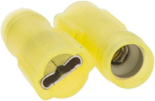 Value Collection - 12 to 10 AWG, Nylon, Fully Insulated, Female Wire Disconnect - 1/4" Wide Tab, Yellow - Americas Tooling