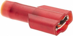 Value Collection - 22 to 18 AWG, Nylon, Fully Insulated, Female Wire Disconnect - 1/4" Wide Tab, Red - Americas Tooling