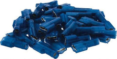 Value Collection - 16 to 14 AWG, Nylon, Fully Insulated, Female Wire Disconnect - 1/4" Wide Tab, Blue, CSA Certified, UL Listed - Americas Tooling