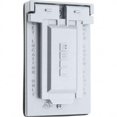 Value Collection - Electrical Outlet Box Stainless Steel GFCI Receptacle Cover - Includes Sealing Gasket - Americas Tooling