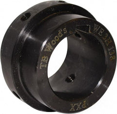 TB Wood's - 1-1/8" Bore, 1/4" x 1/8" Keyway Width x Depth, 3-1/8" Hub, WE5 Flexible Coupling Shaft Hub - 3-1/8" OD, 1-3/4" OAL, Steel, Type BTS - Americas Tooling