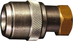 Milton - 150 Max psi Closed Check Steel Air Chuck - Straight Grip Chuck, 1/4 FNPT - Americas Tooling