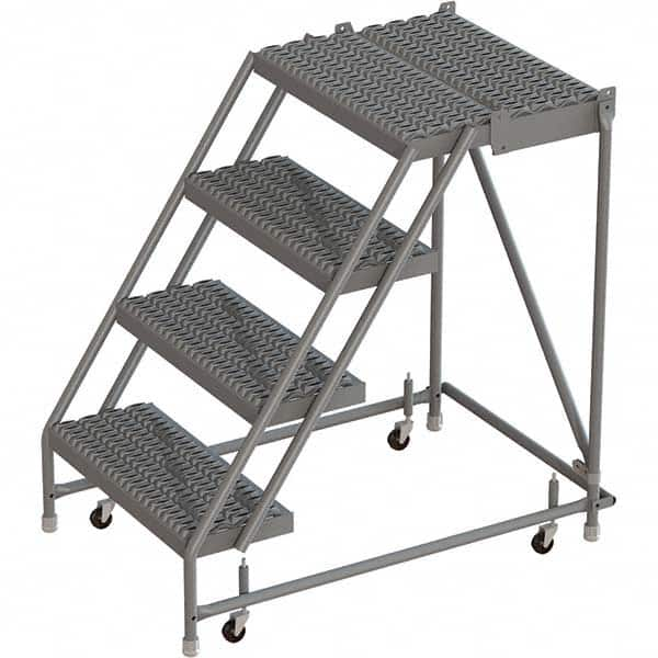 TRI-ARC - Rolling & Wall Mounted Ladders & Platforms Type: Rolling Warehouse Ladder Style: Rolling Platform Ladder - Americas Tooling