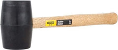 Stanley - 1 Lb Head Rubber Mallet - 13-1/2" OAL, 11" Long Wood Handle - Americas Tooling