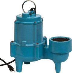 Little Giant Pumps - 4/10 hp, 8.5 Amp Rating, 115 Volts, Manual Operation, Sewage Pump - 1 Phase, Cast Iron Housing - Americas Tooling