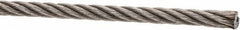 Value Collection - 1' Long, 3/16" Diam, Aircraft Cable - 2,900 Lb Breaking Strength, Material Grade 316, 7 x 19 Strand Core - Americas Tooling