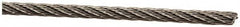 Value Collection - 1' Long, 1/8" Diam, Aircraft Cable - 1,360 Lb Breaking Strength, Material Grade 316, 7 x 7 Strand Core - Americas Tooling