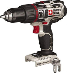 Porter-Cable - 20 Volt 1/2" Chuck Pistol Grip Handle Cordless Drill - 0-400 & 0-1600 RPM, Single-Sleeve Ratcheting Chuck, Reversible, Lithium-Ion Batteries Not Included - Americas Tooling