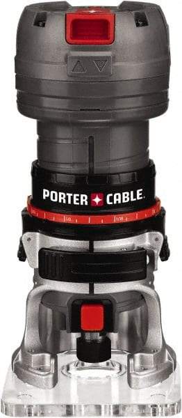 Porter-Cable - 31,000 RPM, 0.5 HP, 5.6 Amp, Laminate Trimmer Electric Router - 120 Volts, 1/4 Inch Collet - Americas Tooling