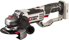 Porter-Cable - 4-1/2" Wheel Diam, 8,500 RPM, Cordless Cutoff & Cutoff-Grinder Tool - Right Angle Handle, 20 Volt - Americas Tooling