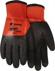 MCR Safety - Size XL (10) PVC with Black Coral Coated Nylon Work Gloves - Fully Coated, Paired - Americas Tooling