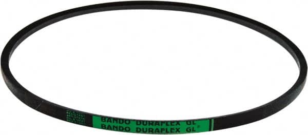 Bando - Section 4L, 1/2" Wide, 42" Outside Length, V-Belt - Rubber Compound, Black, Fractional HP, No. 4L415 - Americas Tooling