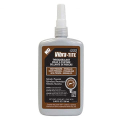 Vibra-Tite - 250 mL Bottle, Brown, Hydraulic - High Pressure Thread Sealant - Americas Tooling