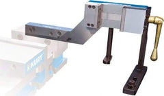 Kurt - 3-1/2" Jaw Width, 3-3/4" Jaw Opening Capacity, Horizontal Stationary Machine Vise - Manual Operation, 4,000 Lb Capacity, 1 Station, 20.86" Long x 271.51mm High x 1-1/4" Deep, 1.235" Jaw Height, 4,000 Lb Max Clamp Force, Ductile Iron - Americas Tooling