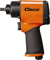 Cleco - 3/8" Drive, 10,000 RPM, 450 Ft/Lb Torque Impact Wrench - Pistol Grip Handle, 1,600 IPM, 27 CFM, 90 psi, 1/4" NPT Inlet - Americas Tooling