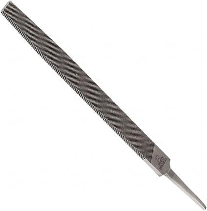 Anglo American - 14" Long, Second Cut, Flat American-Pattern File - Double Cut, 0.3" Overall Thickness, Tang - Americas Tooling