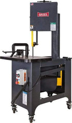 Dake - 9 Inch Throat Capacity, Step Pulley Vertical Bandsaw - 309, 618, 1191, 2382 RPM, 1 HP, Three Phase - Americas Tooling