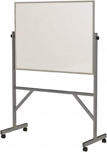 Ghent - 72" High x 53" Wide Reversible Dry Erase Board - Acrylate, 20" Deep, Includes Eraser & 4 Markers - Americas Tooling