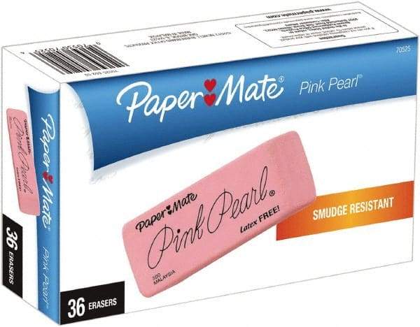 Paper Mate - Rectangle Rubber Eraser - Pink - Americas Tooling