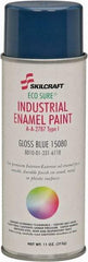 Ability One - Blue, Gloss, Enamel Spray Paint - 12 to 15 Sq Ft per Can, 16 oz Container, Use on Masonry - Americas Tooling