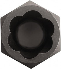 Irwin - 3/8" Drive Reverse Spiral Flute Hex Bolt Remover - 1/4" Hex, 2-1/2" OAL - Americas Tooling