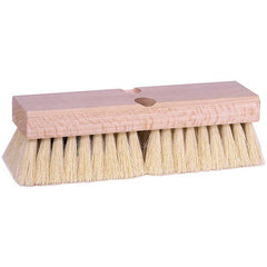 10″ Deck Scrub Brush, White Tampico Fill - Americas Tooling