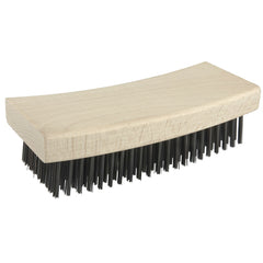 Block Type Scratch Brush, .012 Steel Fill, Curved Face - Americas Tooling