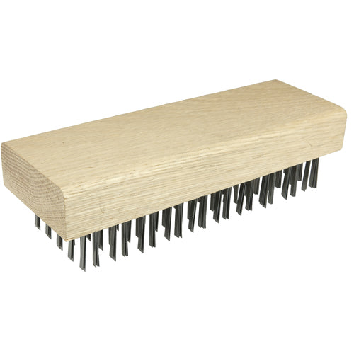 Butcher Block Brush, Flat Wire Fill, 1-1/4″ Trim Length - Americas Tooling