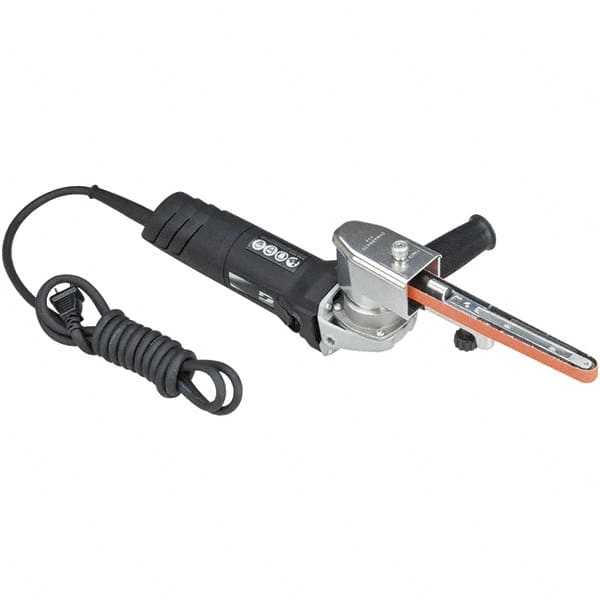 Dynabrade - 1/4 to 3/4 x 18 to 24 Inch, 11,000 RPM Electric Belt Sander - 120 Volts, 6 Amps, 2,356 FPM Speed - Americas Tooling