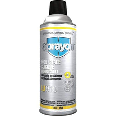 Sprayon - 12 oz Aerosol Silicone Lubricant - Clear, -58°F to 575°F, Food Grade - Americas Tooling