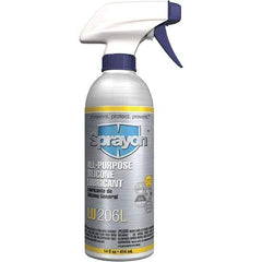 Sprayon - 14 oz Trigger Spray Can Silicone Lubricant - Clear, -50°F to 375°F - Americas Tooling