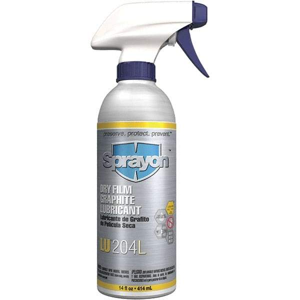 Sprayon - 14 oz Trigger Spray Can Dry Film Lubricant - Black, -40°F to 850°F - Americas Tooling