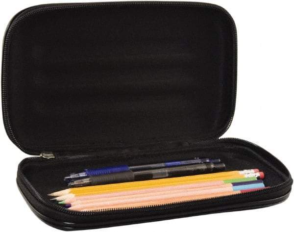 Innovative Storage Designs - 1 Compartment, 2 Inch Wide x 8-3/4 Inch Deep x 5-1/4 Inch High, Pencil Holder - Fabric, Black - Americas Tooling