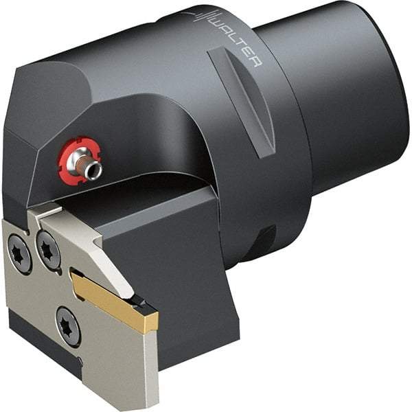 Walter - 0.472" Max Depth of Cut, Indexable Grooving Cutoff Toolholder - 16 Seat Size, Series NCLE-GX16-CAPTO - Americas Tooling