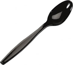 Dixie - Plastic Cutlery, Heavyweight Teaspoons - Black - Americas Tooling