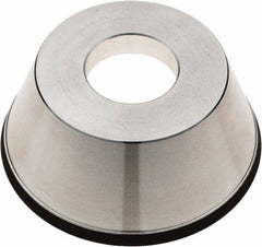 Tru-Maxx - 95mm Diam, 1-1/4" Hole Size, 1" Overall Thickness, 100 Grit, Type 11V9, Tool & Cutter Grinding Wheel - Fine Grade, CBN - Americas Tooling