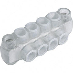 Panduit - 4 Port, 2/0 to 14 AWG Compatible, Tap Connector - 2.86" OAL x 1.31" OAW x 1.36" OAH, Clear - Americas Tooling