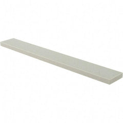 Tru-Maxx - 120 Grit Aluminum Oxide Rectangular Polishing Stone - Fine Grade, 1" Wide x 8" Long x 1/4" Thick - Americas Tooling