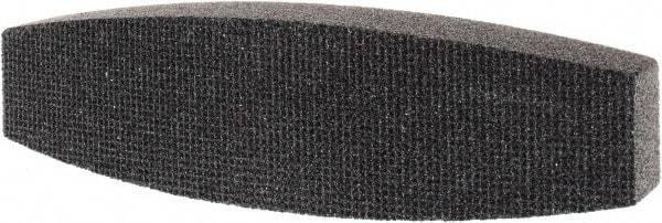 Tru-Maxx - 46 Grit Silicon Carbide Boat (Shape) Polishing Stone - Coarse Grade, 2-1/2" Wide x 9" Long x 1-1/2" Thick - Americas Tooling