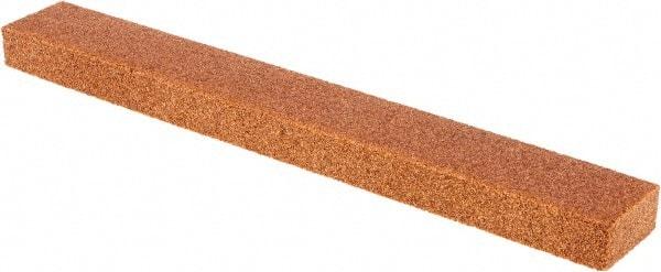 Tru-Maxx - 80 Grit Aluminum Oxide Rectangular Roughing Stone - Medium Grade, 1" Wide x 8" Long x 1/2" Thick - Americas Tooling