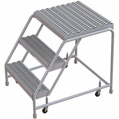 TRI-ARC - Rolling & Wall Mounted Ladders & Platforms Type: Rolling Warehouse Ladder Style: Rolling Safety Ladder - Americas Tooling