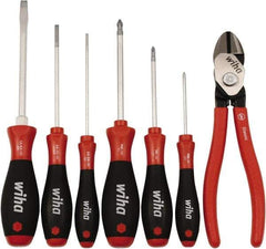 Wiha - 7 Piece Cutting Plier Set - Comes in Clamshell - Americas Tooling